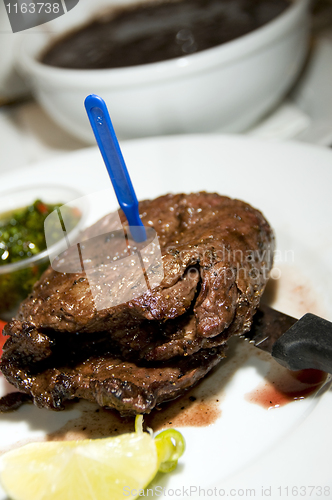 Image of churrasco grilled skirt steak beef meat