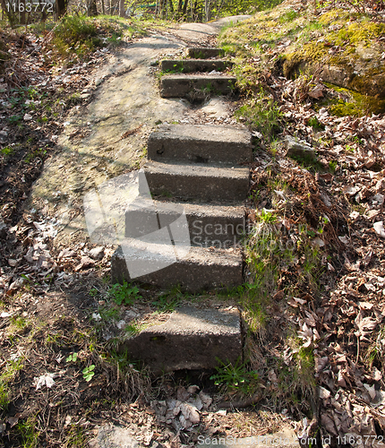 Image of Old brick stair
