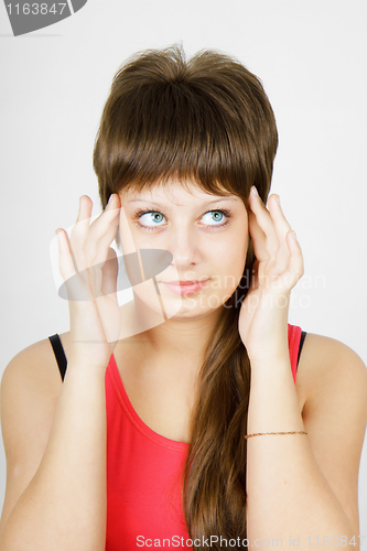 Image of girl with a headache