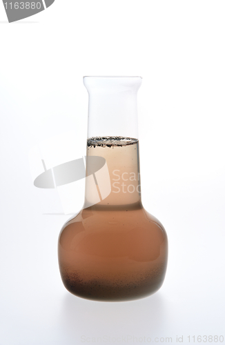 Image of Sample of dirty water isolated on white background