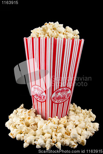 Image of Popcorn in a holder corner