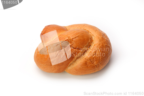 Image of Bread loaf isolated on white background