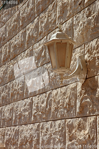 Image of Wall and lamp