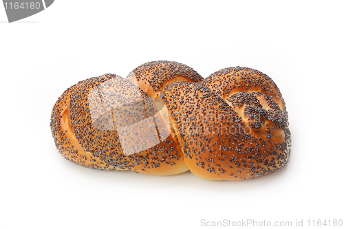 Image of Bread loaf isolated on white background