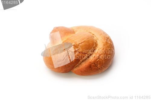 Image of Bread loaf isolated on white background