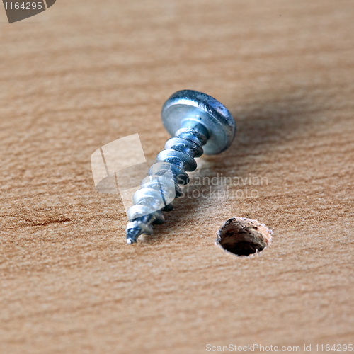 Image of Board and screw.