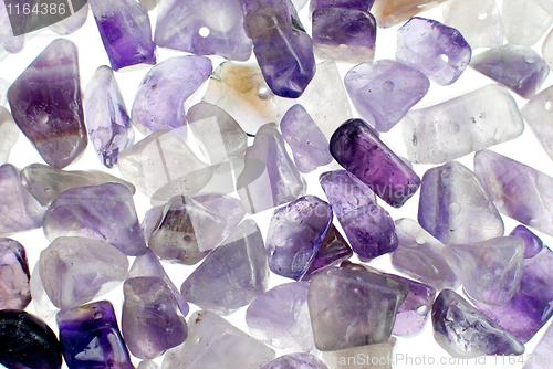 Image of Amethyst gravel necklace and bracelet beads