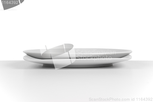 Image of Empty white ceramic dish