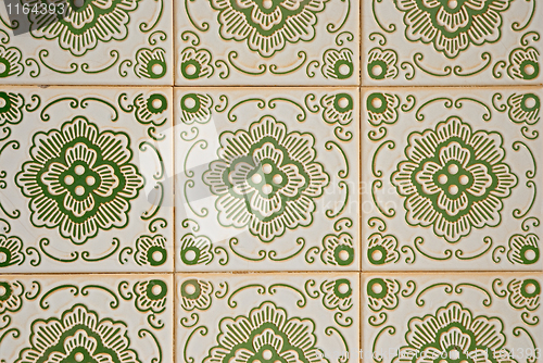 Image of Traditional Portuguese glazed tiles