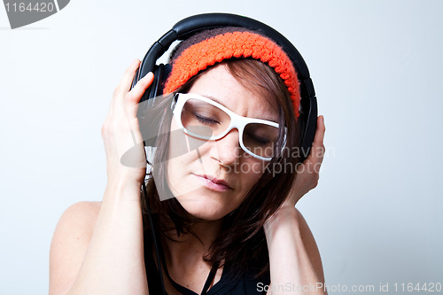 Image of Woman with headphones