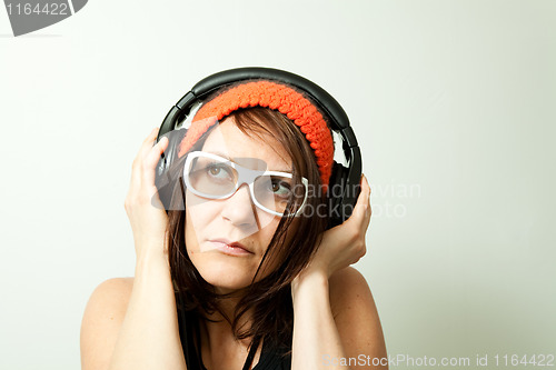 Image of Woman with headphones