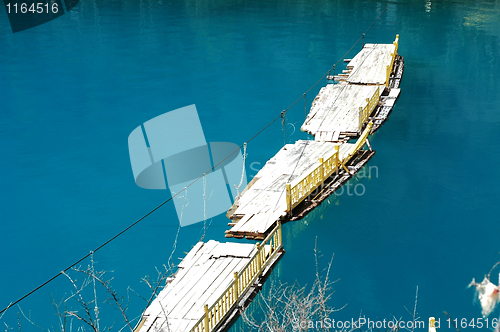 Image of Floating boats in lake