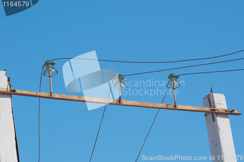 Image of Old Fashion Electrical Insulators