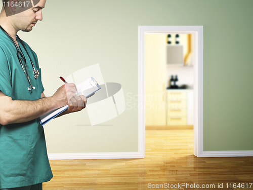 Image of young doctor at work
