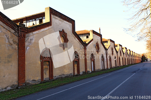 Image of old factory ruin in trezzo