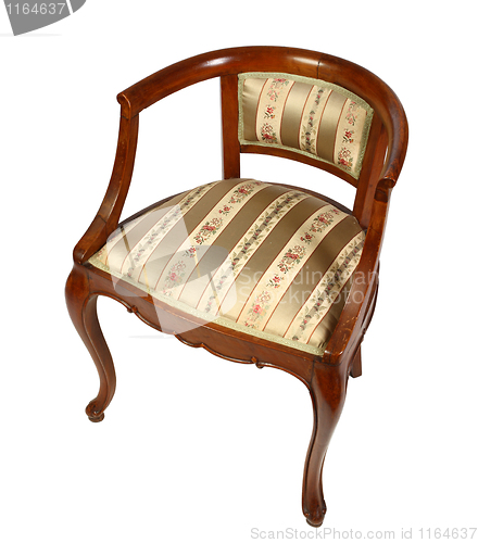 Image of wooden armchair