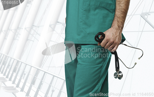 Image of detail of doctor