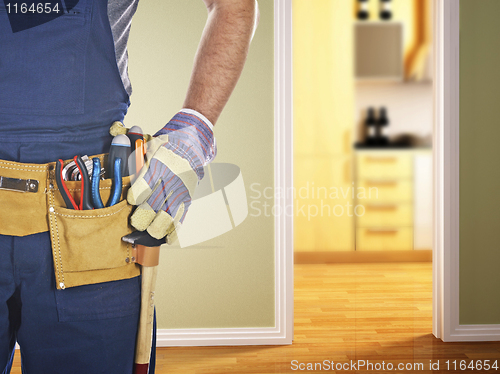 Image of handyman ready for work