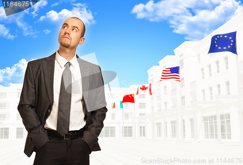 Image of young businessman portrait