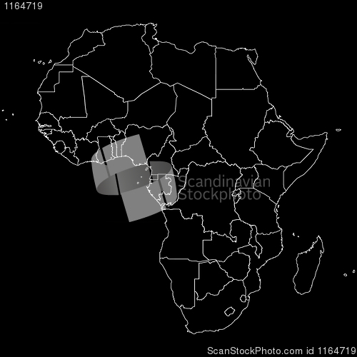 Image of Outline Africa map
