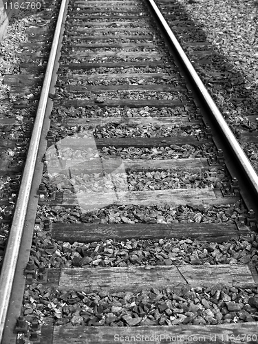 Image of Railway railroad tracks