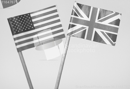 Image of British and American flags