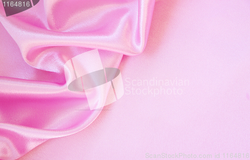 Image of Smooth elegant pink silk as background 