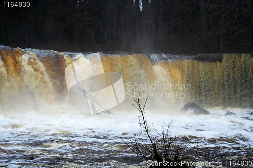 Image of Spring waterfall in the park