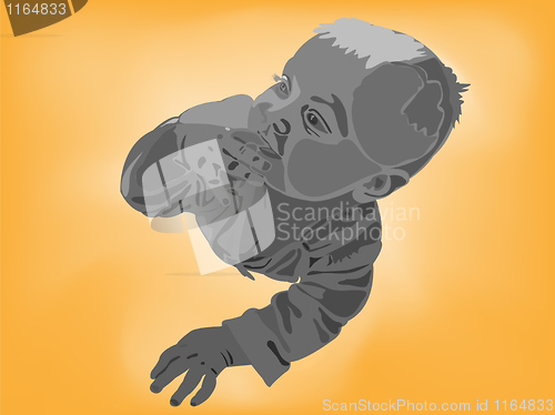 Image of Vector illustration of the baby