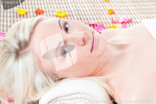 Image of Woman and spa treatment
