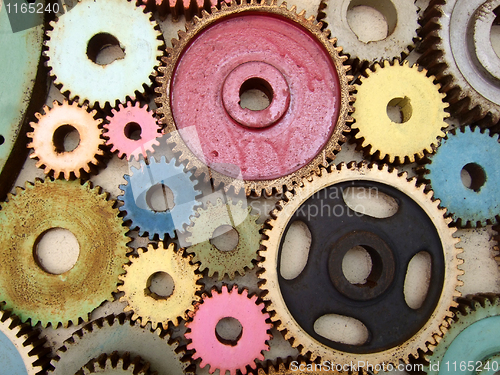 Image of colored gears