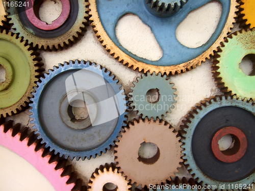 Image of colored gears