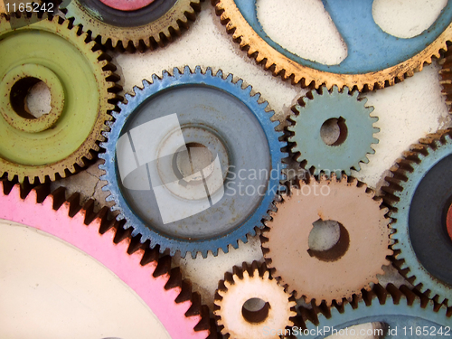 Image of colored gears