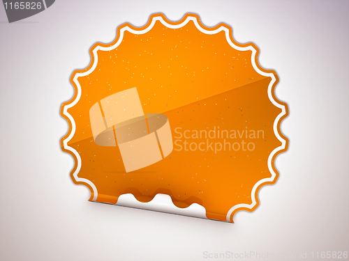 Image of Spotted Orange round hamous sticker or label
