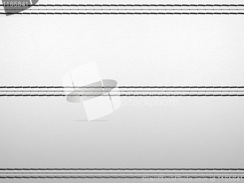 Image of Light grey horizontal stitched leather background