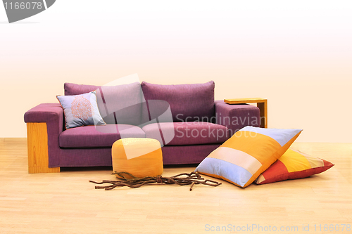 Image of Purple sofa