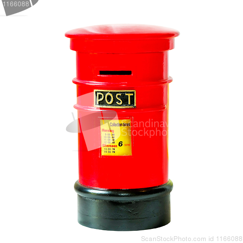 Image of Red mailbox