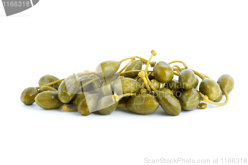 Image of Small pile of marinated capers fruits