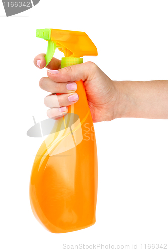 Image of Hand holding sprayer bottle