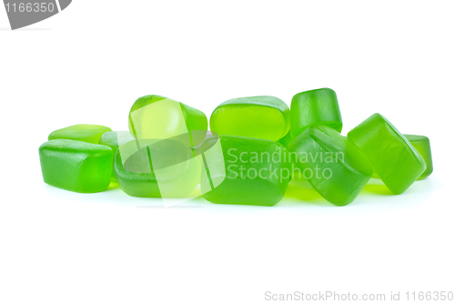 Image of Some green fruit jellies