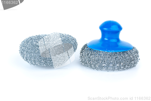 Image of Two metal scrub