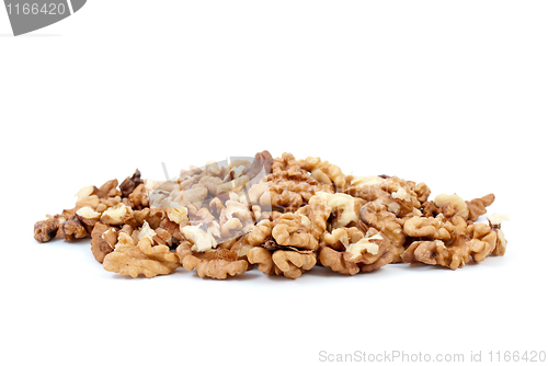 Image of Small pile of walnuts kernels