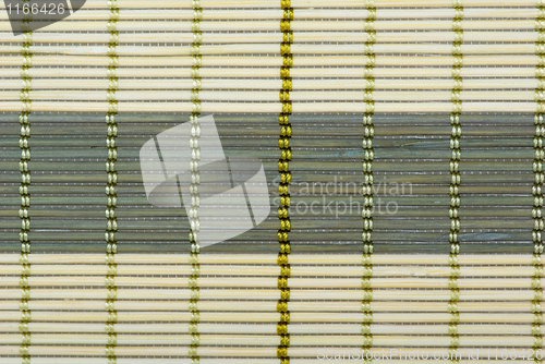 Image of Green bamboo stick straw mat