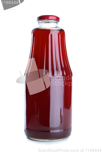 Image of Pomegranate juice in the glass jar