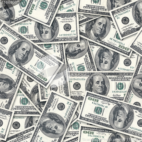 Image of Dollars seamless background.