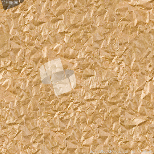 Image of Brown wrinkled paper seamless background.