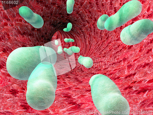 Image of Viruses in tunnel.