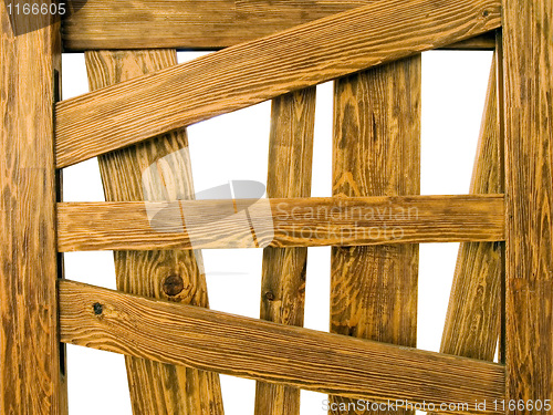 Image of Wooden cage.