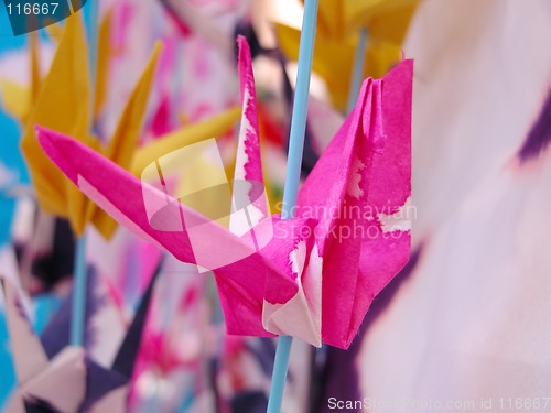 Image of Pink origami
