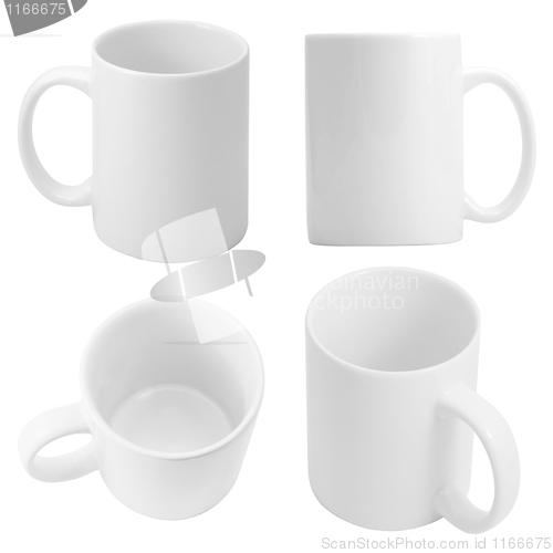 Image of White cups.